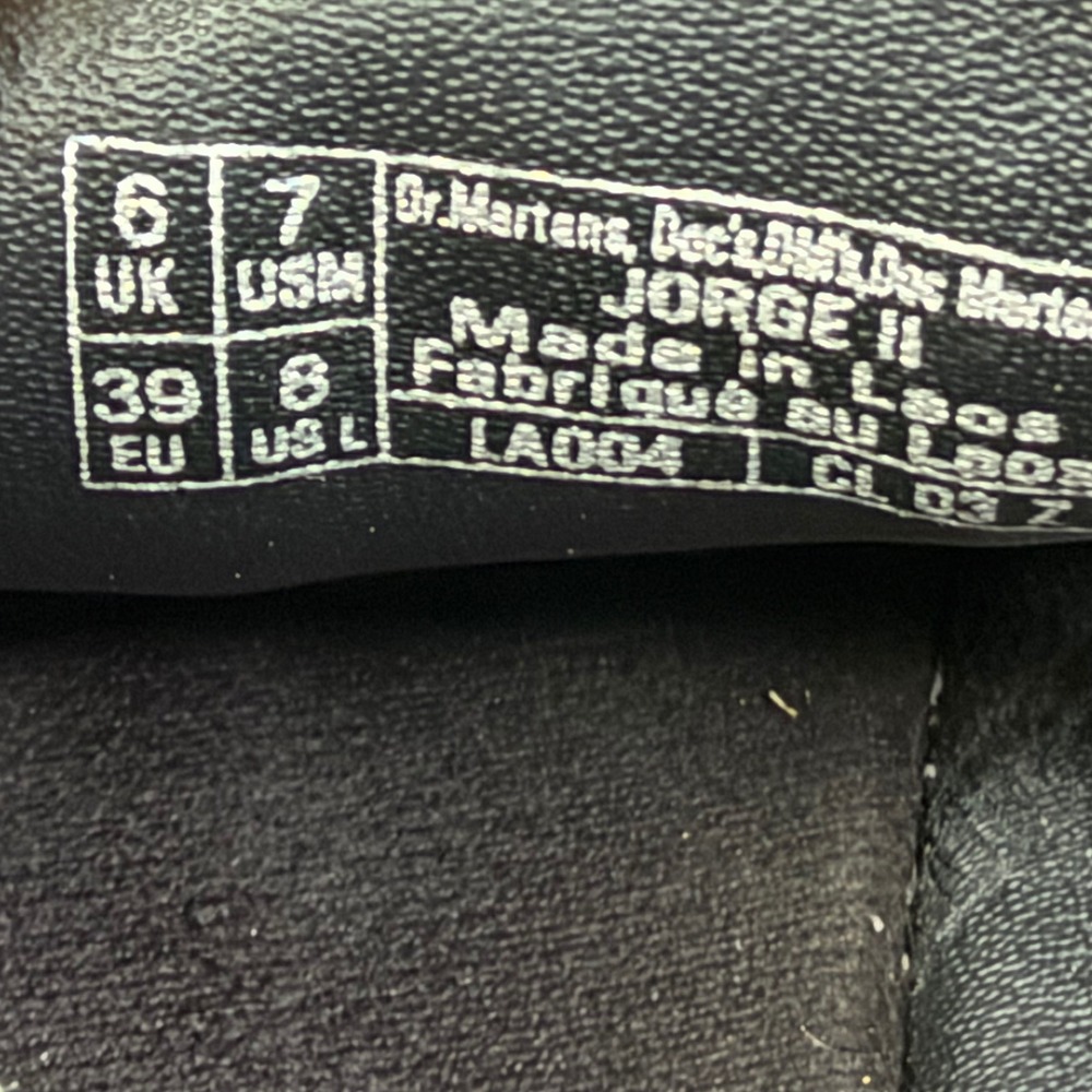Dr. Martens Jorge II Slingback Mules Leather Buckle Lavender Grey Womens 8 - Picture 7 of 7